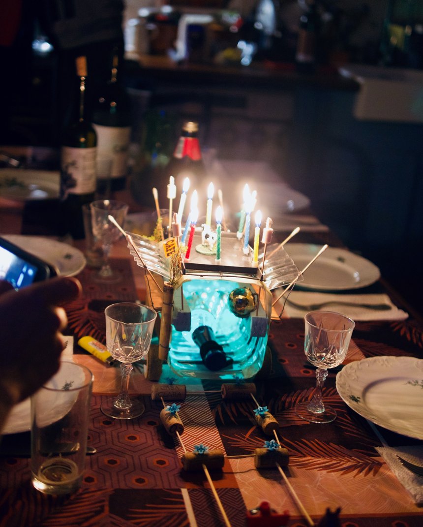 TC maqueta iluminada